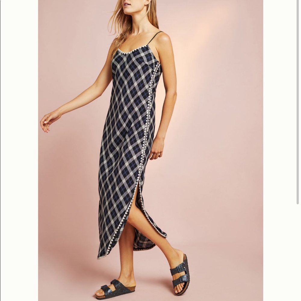 Anthropologie Corey Lynn Calter Plaid Slip Dress